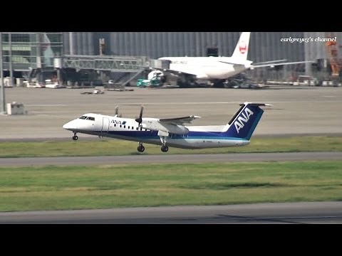 ANA WINGS (AKX/ANA) Bombardier DHC-8-Q300 JA804K 羽田空港 離陸 2013.10.12