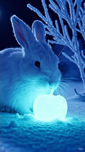 Scene a small rabbit biting light #asmrvideos #babyanimal