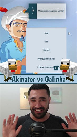 O AKINATOR ADIVINHA A GALINHA DO MINECRAFT?