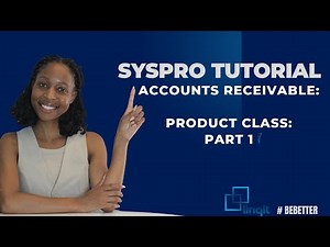 SYSPRO Accounts Receivable: Product Class - Part 1