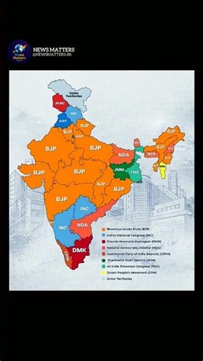 Ruling Parties Across Indian States — Full Overview 🇮🇳 #News #Government #Awareness