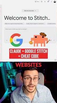 Claude Code + Google Stitch = WEBSITE CHEATCODE