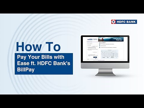 Pay Your Bills with Ease ft. HDFC Bank's BillPay | Easy Payments and Recharge