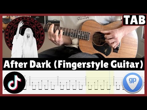 After Dark - Mr. Kitty | Fingerstyle Guitar Cover with TABS | Tutorial | Lesson | How To Play