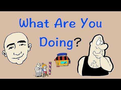 What Are You Doing? - everyday activities (speaking Practice) | Learn English - Mark Kulek ESL