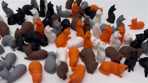 Tiny Mini 3d-printed Cats - Made in the USA - Delightful Hidden Surprise - Etsy
