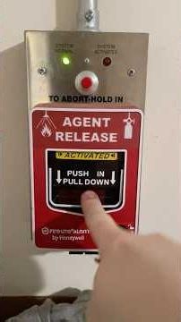 Notifier Agent Release Discharge Fire Alarm Demo |#firealarmtesting #firesuppression
