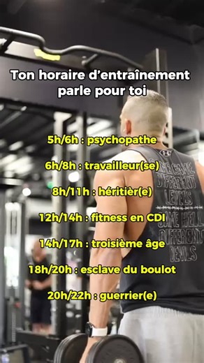 Marc Fonseca | Coach perte de poids on Instagram: "Et toi?? Tu training à quelle heure? 😅😅 #humourmaispastrop"