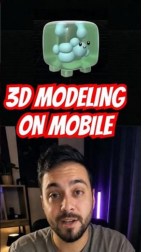 3D Modeling on iPad and iPhone. Beginner Tutorial to Make 3D Models! #shorts #3dmodeling #3d #3dart
