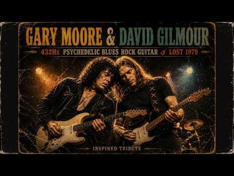 Gary Moore & David Gilmour – 432Hz Psychedelic Blues Rock Guitar🎸 Lost 1979 (Inspired Tribute)