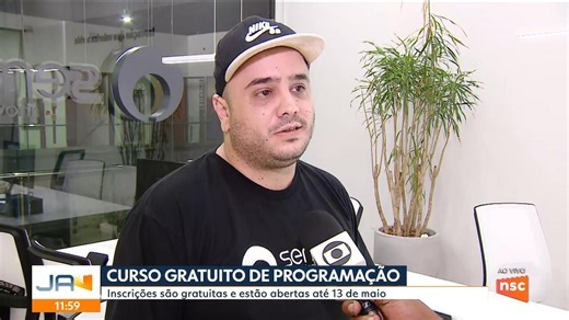 Curso gratuito de programação tem inscrições abertas até 13 de maio