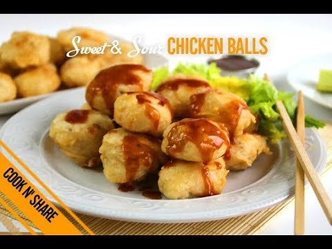Homemade Chicken Balls with Sweet & Sour Sauce - in 30 Minutes