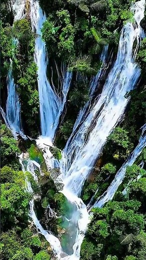 6.5 Hours Waterfall Sounds for Relaxation 🌿 Soft Piano, Bird Sounds & Nature Ambience #shorts