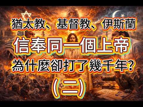 【猶太教、基督教、伊斯蘭】三大宗教信奉的是同一個上帝？最後為什麼會變成千年死敵？人類文明宗教史的起源到分裂 (二）分裂