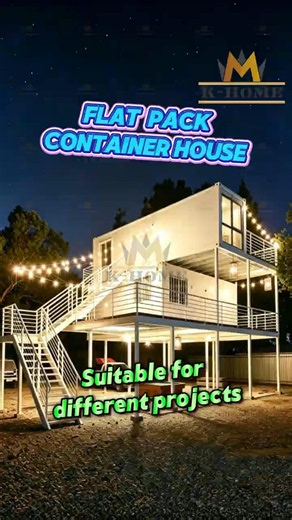 Would you rate the design of this flat pack container house on a scale of 1 to 10！🥳 #prefabhouse