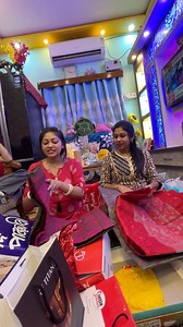 2.4M views · 34K reactions | পূজার বিয়েতে ৫ টা জামদানি শাড়ি পেয়েছে糧. #priyankastimestory #fabookreels #wedding #bengalivlog #vlogger #Gifts #gold #receptionparty #dancechallenge @top fans Priyanka's time story Priyanka food and family | Priyanka's time story | Facebook