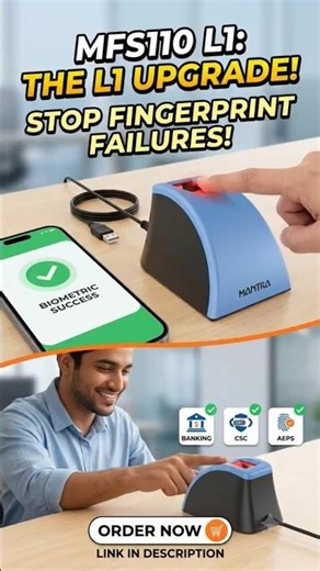 Mantra MFS110 L1 Biometric Device Review & Setup | Best L1 Fingerprint Scanner