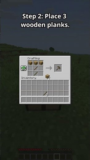 How to Make a Pickaxe in Minecraft