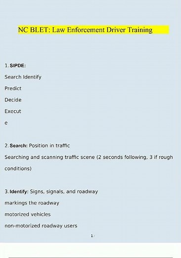 #learnexams Latest NC BLET Law Enforcement Driver Training 2460 video