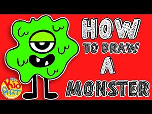 How to Draw a Funny Monster | Easy Drawing Tutorial For Kids