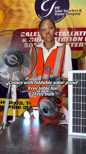 Foldable Solar Panel Kit with Free Fan and Bulbs