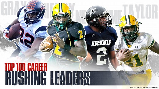 Top 100 high school football career rushing leaders