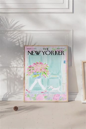 The New Yorker Magazine Cover Print, Retro New Yorker Issue, New Yorker Poster, Trendy Printable Wall Art Gift for Her, Digital Prints - Etsy