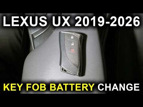 Lexus UX (2019-2026): Smart Key Fob Battery Replacement.