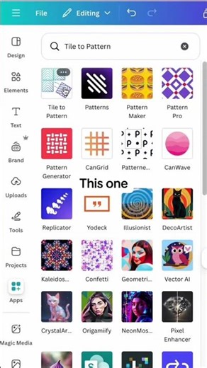 How to make a seamless pattern on Canva 🪄 #canva #canvatips #graphicdesign #fyp #canvadesign