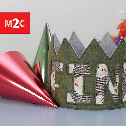 Bring your imagination to life with this felt crown project for your little one! It's a fun and easy way to bring a smile to a party. Check out the step-by-step tutorial on the blog at #WeAllSew: https://bit.ly/47AMXMD #berninausa #weallsew #berninalove #bernettesewing #berninasewing | BERNINA USA
