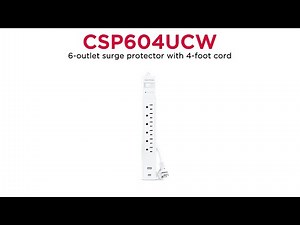 CyberPower CSP604UCW Surge Protector