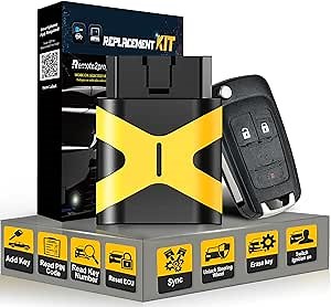 Self Programmable Car Key/Bluetooth/Paring with Smarthphone and Porgrammable Keyless Entry Replacement for GMC/Chevy with FCC: OHT01060512 (3 Buttons)