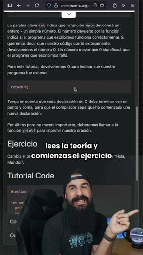 Aprende C GRATIS con este tutorial interactivo 💻
