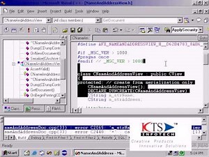 VC++ GUI Tutorials using MFC, Windows Programming, MFC Windows - NameAnd Address Example