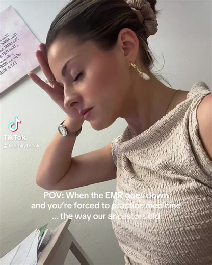 New Horizon Primary Care on Instagram: "🚨 EMR Update + A Little Humor 🚨 ✨ UPDATE: We’ve been told OneTouch should be fully restored today between 3–4 PM CST 🤞 Until then… our baby NPs have officially time-traveled 📝📄 Yep.....charting the way their ancestors (Monica) did 🤣 • Paper • Pens • Handwriting we’ll all pretend we can read later 😅 No data has been lost, and there are no security concerns, just a nationwide tech hiccup that reminded us why we’re grateful for EMRs (most days 😉). We’