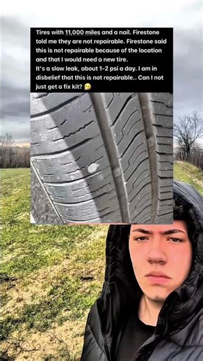Tires With 11,000 Miles and a Nail. Firestone Told Me They Are Not Repairable.