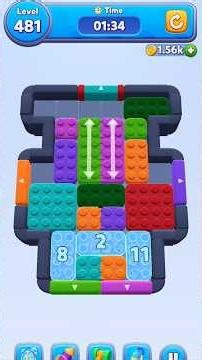 Easy and fun Level-Color Block Jam Level 481 #walkthrough #braingames #colorblockjam