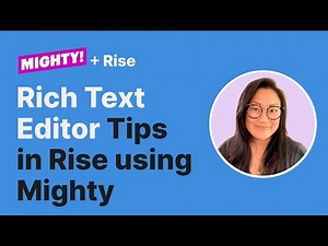 Articulate Rise 360 Advanced Techniques: How to use Mighty's Rich Text Editor for Better Design