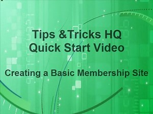 Setting Up a Basic Membership Site