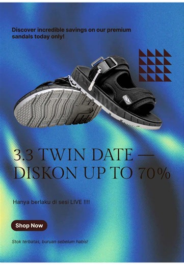 3.3 Twin Date Sale 🤍 Diskon up to 70% Special Price selected items. Cek sekarang sebelum kehabisan.