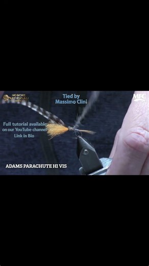 Adams Parachute Hi-Vis #flytyingtutorial #fishing #flytying