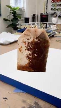 Painting with Tea 🫖 Discover the organic beauty of painting with tea in this mixed media art demo.
