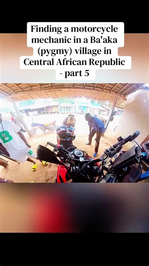 Discovering Motorcycle Mechanics in Ba'aka Village