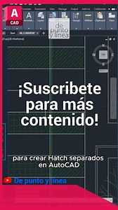 Aprende a crear hatchs separados en #AutoCAD En este video revisaremos como crear varios hatch separados entre sí, con esta sub herramienta de Hatch en AutoCAD. Suscribete para más contenido! https://www.youtube.com/c/depuntoylinea #arquitectura #AutoCAD #arquitecto #tutorial #autocadtutorial | De Punto y Línea