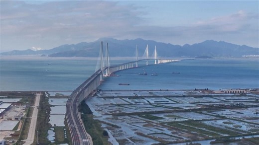 New sea channel bridge to be opened in South China's Greater Bay Area
