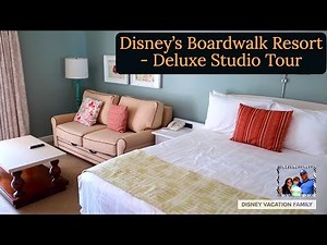 Disneys Boardwalk Villas Room Tour | Deluxe Studio Pool View | Disneys Boardwalk Inn