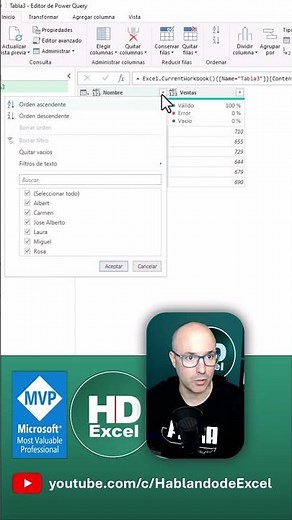 ✅FILTRAR EN #powerquery