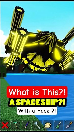Roblox Build a Boat for Treasure Spaceship with a Face?! What is this?! #roblox @babft space ship