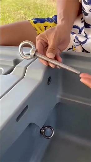 Easy Boat Assembly! 🤯 No Tools Needed! #Boating #OutdoorAdventure #LifeHack