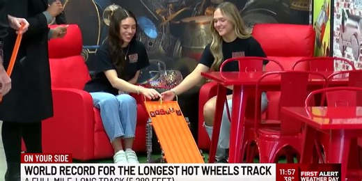 World record for longest Hot Wheels track